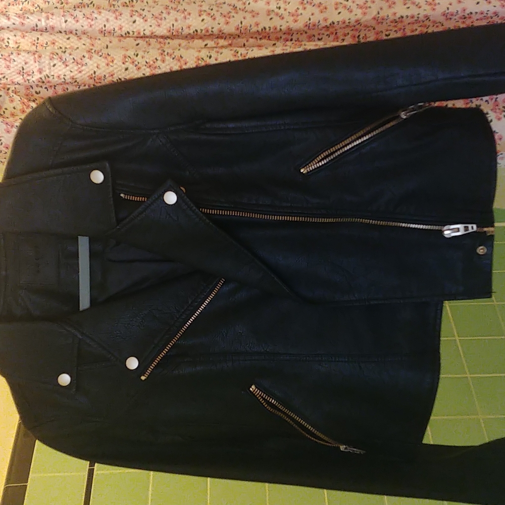 Fo leather moto jacket size M